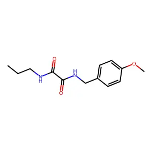 N-(4-methoxybenzyl)-N'-propylethanediamide structure