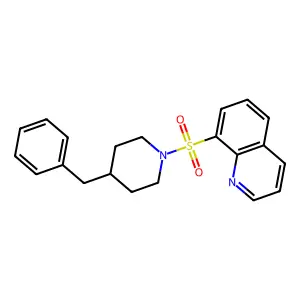 8-[(4-Benzylpiperidin-1-yl)sulfonyl]quinoline structure