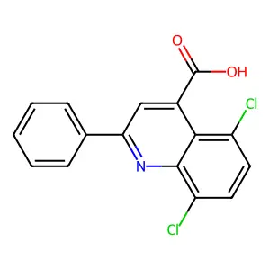 5,8-Dichloro-2-phenylquinoline-4-carboxylic acid structure