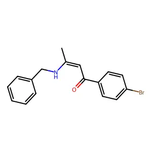 3-(Benzylamino)-1-(4-bromophenyl)but-2-en-1-one structure