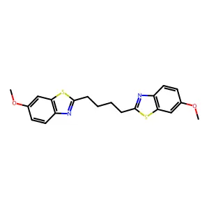 6-Methoxy-2-[4-(6-methoxybenzothiazol-2-yl)butyl]benzothiazole structure