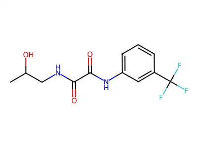 N1-(2-hydroxypropyl)-N2-(3-(trifluoromethyl)phenyl)oxalamide structure
