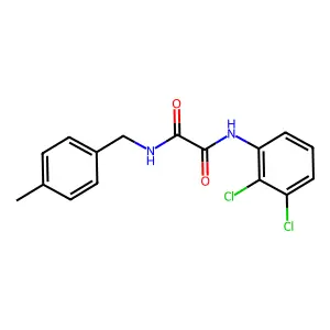 N'-(2,3-dichlorophenyl)-N-[(4-methylphenyl)methyl]oxamide structure