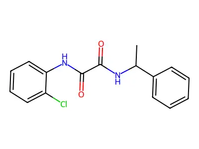 N-(2-chlorophenyl)-N'-(1-phenylethyl)ethanediamide structure