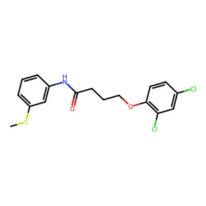4-(2,4-dichlorophenoxy)-N-(3-methylsulfanylphenyl)butanamide structure