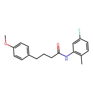 N-(5-fluoro-2-methylphenyl)-4-(4-methoxyphenyl)butanamide structure