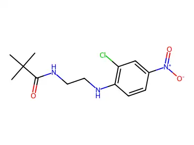 N-[2-(2-chloro-4-nitroanilino)ethyl]-2,2-dimethylpropanamide structure