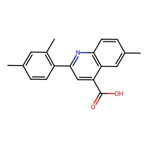2-(2,4-Dimethylphenyl)-6-methylquinoline-4-carboxylic acid structure
