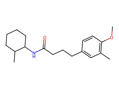 4-(4-methoxy-3-methylphenyl)-N-(2-methylcyclohexyl)butanamide structure