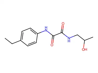 N-(4-ethylphenyl)-N'-(2-hydroxypropyl)ethanediamide structure