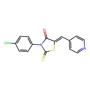 3-(4-Chlorophenyl)-5-(4-pyridylmethylene)-2-thioxo-1,3-thiazolidin-4-one structure