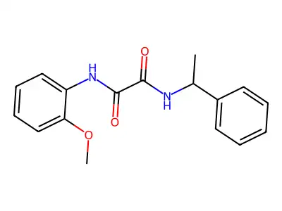 N-(2-methoxyphenyl)-N'-(1-phenylethyl)ethanediamide structure