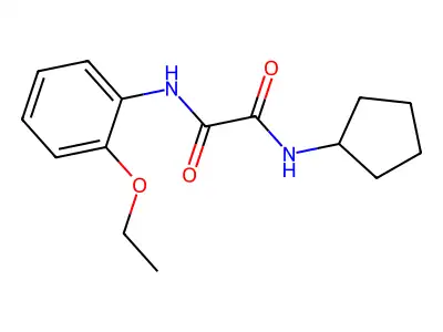 N-cyclopentyl-N'-(2-ethoxyphenyl)oxamide structure