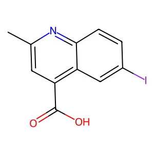 6-Iodo-2-methylquinoline-4-carboxylic acid structure