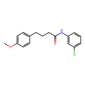 N-(3-chlorophenyl)-4-(4-methoxyphenyl)butanamide structure