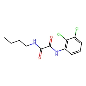 N-butyl-N'-(2,3-dichlorophenyl)oxamide structure