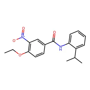 4-ethoxy-3-nitro-N-(2-propan-2-ylphenyl)benzamide structure