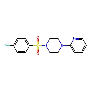 1-[(4-Fluorophenyl)sulfonyl]-4-(2-pyridinyl)piperazine structure
