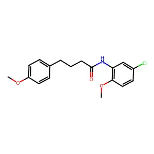 N-(5-chloro-2-methoxyphenyl)-4-(4-methoxyphenyl)butanamide structure