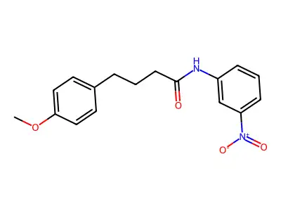 4-(4-methoxyphenyl)-N-(3-nitrophenyl)butanamide structure