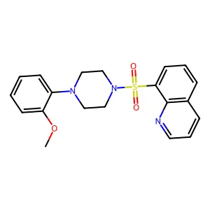 8-{[4-(2-Methoxyphenyl)piperazin-1-yl]sulfonyl}quinoline structure