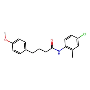 N-(4-chloro-2-methylphenyl)-4-(4-methoxyphenyl)butanamide structure
