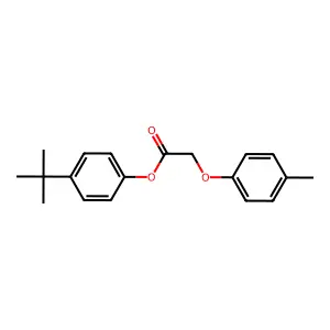 4-Tert-butylphenyl (4-methylphenoxy)acetate structure