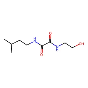 N'-(2-hydroxyethyl)-N-(3-methylbutyl)oxamide structure