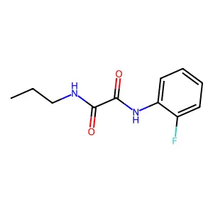 N-(2-fluorophenyl)-N'-propylethanediamide structure