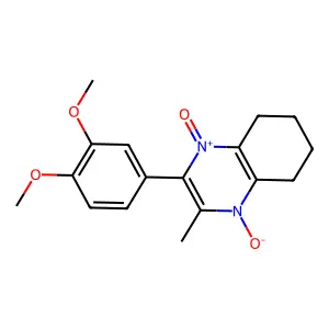 2-(3,4-Dimethoxyphenyl)-3-methyl-5,6,7,8-tetrahydroquinoxaline 1,4-dioxide structure
