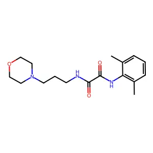 N'-(2,6-dimethylphenyl)-N-(3-morpholin-4-ylpropyl)oxamide structure
