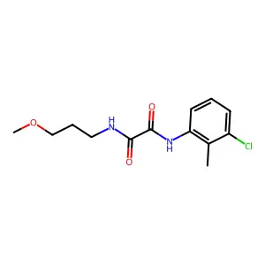 N-(3-chloro-2-methylphenyl)-N'-(3-methoxypropyl)ethanediamide structure