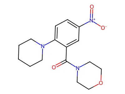 Morpholin-4-yl-(5-nitro-2-piperidin-1-ylphenyl)methanone structure