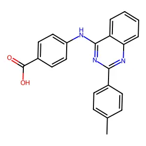 4-[[2-(4-methylphenyl)quinazolin-4-yl]amino]benzoic Acid structure