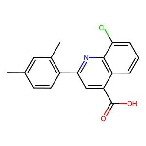 8-Chloro-2-(2,4-dimethylphenyl)quinoline-4-carboxylic acid structure