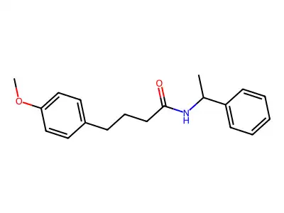 4-(4-methoxyphenyl)-N-(1-phenylethyl)butanamide structure