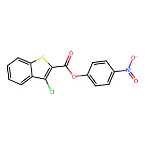 4-Nitrophenyl 3-chloro-1-benzothiophene-2-carboxylate structure