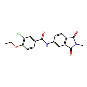 3-chloro-4-ethoxy-N-(2-methyl-1,3-dioxoisoindol-5-yl)benzamide structure