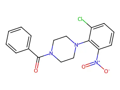 [4-(2-Chloro-6-nitrophenyl)piperazin-1-yl]-phenylmethanone structure
