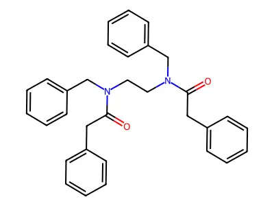 N-benzyl-N-[2-[benzyl-(2-phenylacetyl)amino]ethyl]-2-phenylacetamide structure