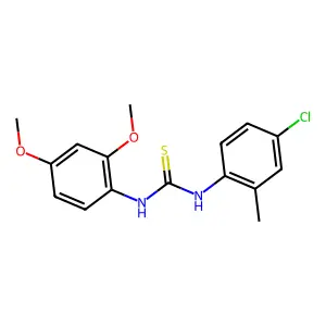 1-(4-Chloro-2-methylphenyl)-3-(2,4-dimethoxyphenyl)thiourea structure