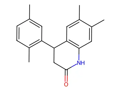4-(2,5-dimethylphenyl)-6,7-dimethyl-3,4-dihydro-1H-quinolin-2-one structure