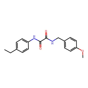 N-(4-ethylphenyl)-N'-(4-methoxybenzyl)ethanediamide structure
