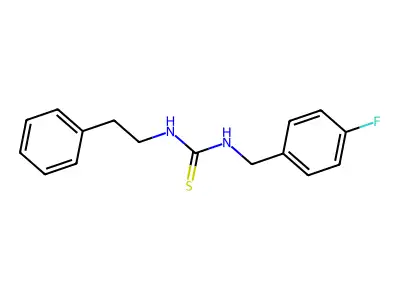 1-(4-Fluorobenzyl)-3-(2-phenylethyl)thiourea structure