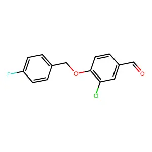 3-Chloro-4-[(4-fluorophenyl)methoxy]benzaldehyde structure
