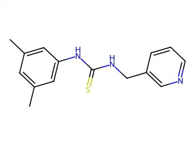 1-(3,5-Dimethylphenyl)-3-(pyridin-3-ylmethyl)thiourea structure