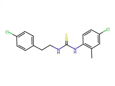 1-(4-Chloro-2-methylphenyl)-3-[2-(4-chlorophenyl)ethyl]thiourea structure