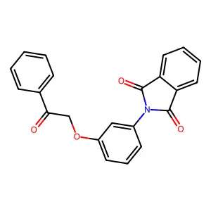 2-(3-Phenacyloxyphenyl)isoindole-1,3-dione structure