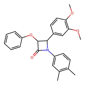 4-(3,4-Dimethoxyphenyl)-1-(3,4-dimethylphenyl)-3-phenoxyazetidin-2-one structure