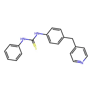 1-Phenyl-3-[4-(pyridin-4-ylmethyl)phenyl]thiourea structure